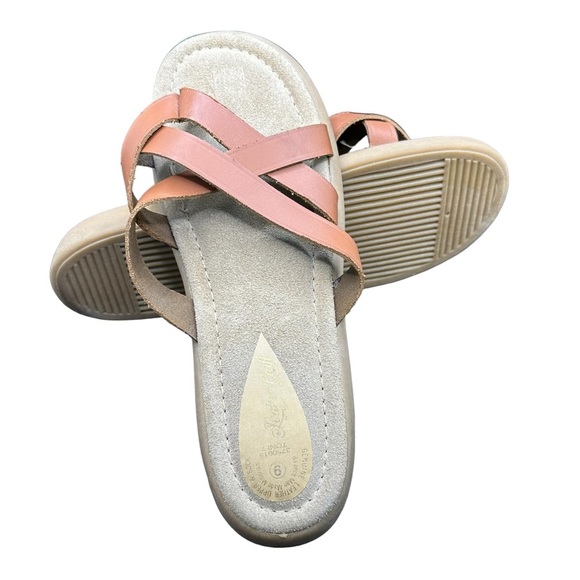 Leather Craft Women’s Toni Slides Brown Size 9 - Picture 10 of 14